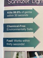 UVC Sanitizer Light- Kills 99.9 of Germs within 30 seconds -USB powered
