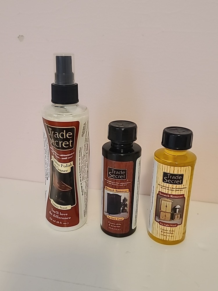 Trade Secret Furniture Polish 8oz & Scratch Remover Set