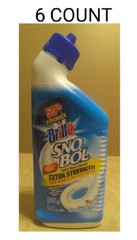 sno bol 24 ounce extra strength toilet bowl cleaner (50% stronger) lot of 6