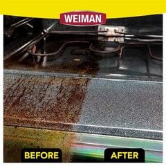 Weiman Heavy Duty Stove and Oven Cleaner 3 Piece Total Clean Kit, For Baked on G
