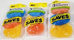 New – Kitchen Dish Pot Pan Plastic Mesh Scouring Washing Cleaning Scrubber