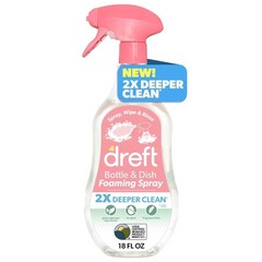 Foaming Baby Bottle and Dish Cleaning Spray Plant-Derived Formula 18 Fl Oz