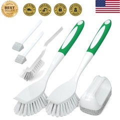 Dish Brush Cleaning Brush Set for Cleaning Groove Gap,Green | Dish Brush Set …
