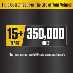 (3 pack) Prestone Platinum Univ Antifreeze+Coolant; 15yr/350k Mi, All Vehicles