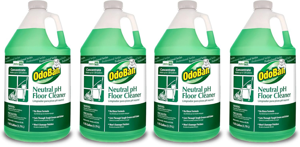Odoban Professional Series Neutral Ph No Rinse Floor Cleaner Concentrate, Made i
