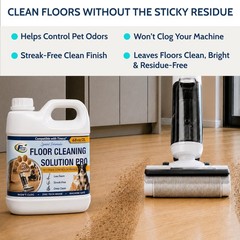 Floor Cleaning Solution Refill with Tineco, 68 fl oz Unscented, Pet Urine Odo…