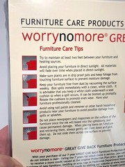 Worry No More Furniture Care Products Leather Wood Fabric Microfiber WorryNoMore