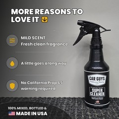 CAR GUYS Interior Car Cleaner for Tough Stains | Stain Remover for Car Seats,…