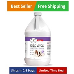 Professional Strength Deep Clean Gal. 3X Carpet Cleaner Solution & Deodorizer…