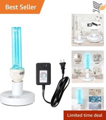 25W UVC Ozone Sanitizer Lamp with Timer E26 Base for Bedroom Bathroom Kitchen