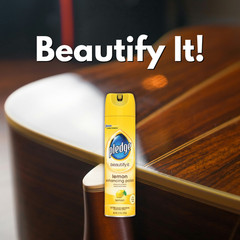 Pledge Enhancing Polish, Wood & Furniture Spray, Lemon Scent, 9.7oz