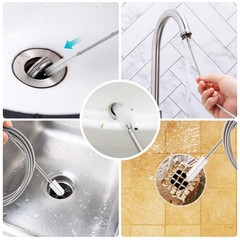Extra-Thick Drain Brush with Stronger Spring 61-Inch Stainless Steel and Nylo…