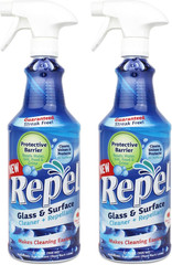 REPEL Glass & Surface Cleaner 32 Fl. Oz. – Cleans & Repels Water Spots and Dirt