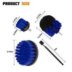 FALVFUN 4PCS/Set Car Drill Brush Attachment Set, Vehicle Drill Scrub Brushes …