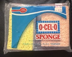 New Old Stock Betty Crocker O-Cel-O Handy Sponges, pack of 4, MADE IN USA