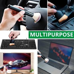 Compact Microfiber Duster Brushes – Ideal for Keyboards, Screens, and Interiors