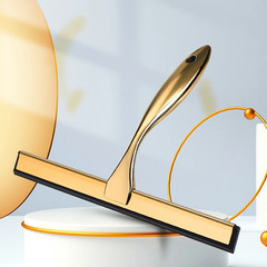 Shower Squeegee 10-14” INCH Stainless Steel Squeegee with Hook Bathroom Shower