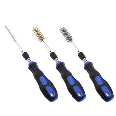 00325A Wire Brush Drill Attachments with 1/4-Inch Hex Shank, SAE and MM Brush…