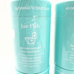 New Jue Fish Pro Toilet Bowl Cleaner 120g/4.23 oz Deep Clean Solution Lot of 5