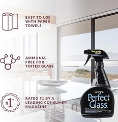 Perfect Glass Cleaner Spray, Streak-Free, Ammonia-Free Window, Mirror, Screen…