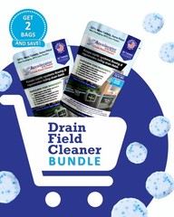 2-Pack Value BUNDLE of Drain Field Cleaner Tablets by Dr Pooper. Clears Septi…