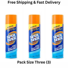 Lot of 3: Spot Shot Instant Carpet Stain Remover Aerosol, 21 oz. Cans