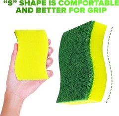 6 Pack) Heavy Duty Scrub Sponges by – Kitchen Dish, Sink and Bathroom Cleaning