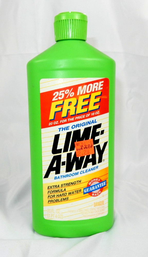 VERY RARE 1990s Lime-a-Way 20oz Hard Water Cleaner – 35% Full