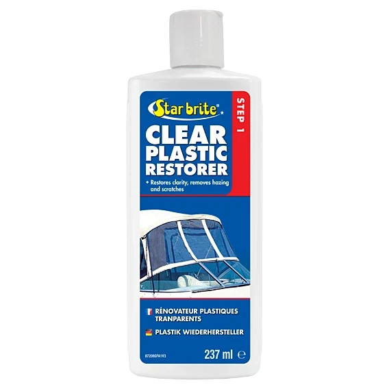 Star brite 8 Ounce Plastic Restorer for Boats Cars and RVs Eliminates Scratches