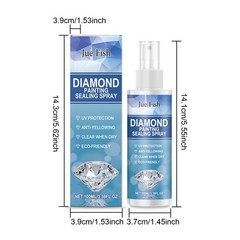100ml Diamond Art Sealer Spray Quick-Drying Permanent Glue for 5D Painting Shine
