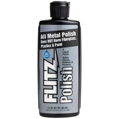 Flitz Multi Purpose Metal Polish Liquid – 3.4oz 3.4 Fl Oz (Pack of 1), Silver