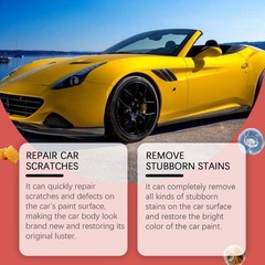 Car Scratch Remover Wax & Polish, Restores Shine, Removes Stains & Defects