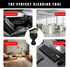 2x Car Interior Dust Brush Soft Scratch Free Auto Detailing Brushes Cleaning US
