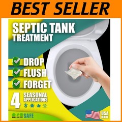 Easy Flush Septic Enzyme Packets – 20 Packets, Prevent Odors