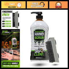 Heavy Duty Waterless Hand Cleaner for Mechanics – Pumice Soap & Nail Brush
