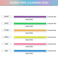 SAISN 72pcs Drain Cleaner Deodorizer Sticks – Keep Drain Pipes Clear, Prevent