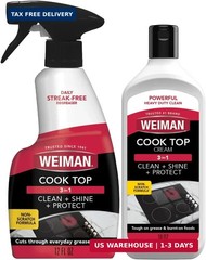 Weiman Ceramic and Glass Cooktop – 10 Ounce – Stove Top Daily Cleaner Kit – 12 O