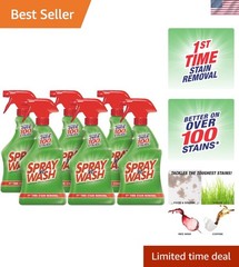 Powerful Spray N’ Wash Stain Remover Spray – 22oz, Pack of 6 for Everyday Use