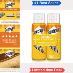 Fabric Sun Water Shield 10.5 oz Aerosol Repels Liquid For Upholstery Clothing