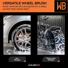 Suds Lab WB Premium Detailing Wheel Brush for All Vehicle Types – 17.7″ Ultra…