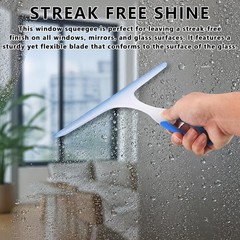 3 Pack Shower Squeegee Silicone Blade Window Cleaner Tool for Car Bathroom