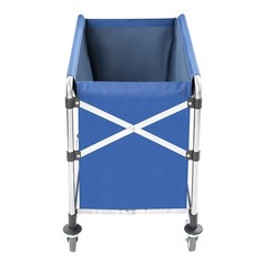 Commercial Laundry Cart Laundry Cart with Wheels Folding Laundry Cart Blue
