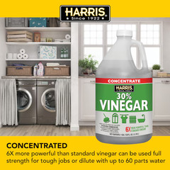 2 Pack Harris 30 Percent Vinegar Concentrated All Purpose Cleaner 1 Gallon Jug