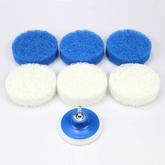 7 Piece Drill Brush Attachment Set – Power Scrub Pad Cleaning Kit – Power Scr…
