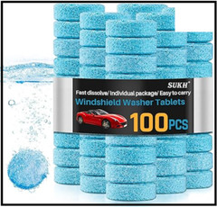 Car Windshield Washer Tablets – 150 PCS Washer Fluid Tablets Glass Cleaner Conce
