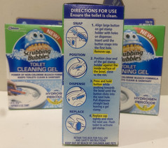 3Pks SCRUBBING BUBBLES Toilet Cleaning Gel Stamps Glade Hydrogen Peroxide Citrus