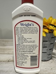 Wright’s Brass Copper Chrome Bronze Pewter Polish Cleaner 8oz Discontinued HTF