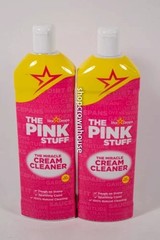 2 The Pink Stuff Stardrops Miracle Cream Cleaner 16.91 oz bottle VEGAN
