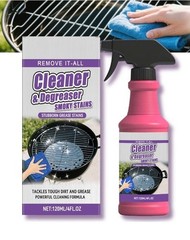 2x BBQ Grill Degreaser Cleaner,Fast-Acting Heavy-Duty Grill Degreaser Spray