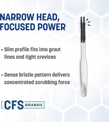 Narrow Profile 8” Flo-Pac Grout Brush – Perfect for Tile and Bathroom Cleaning